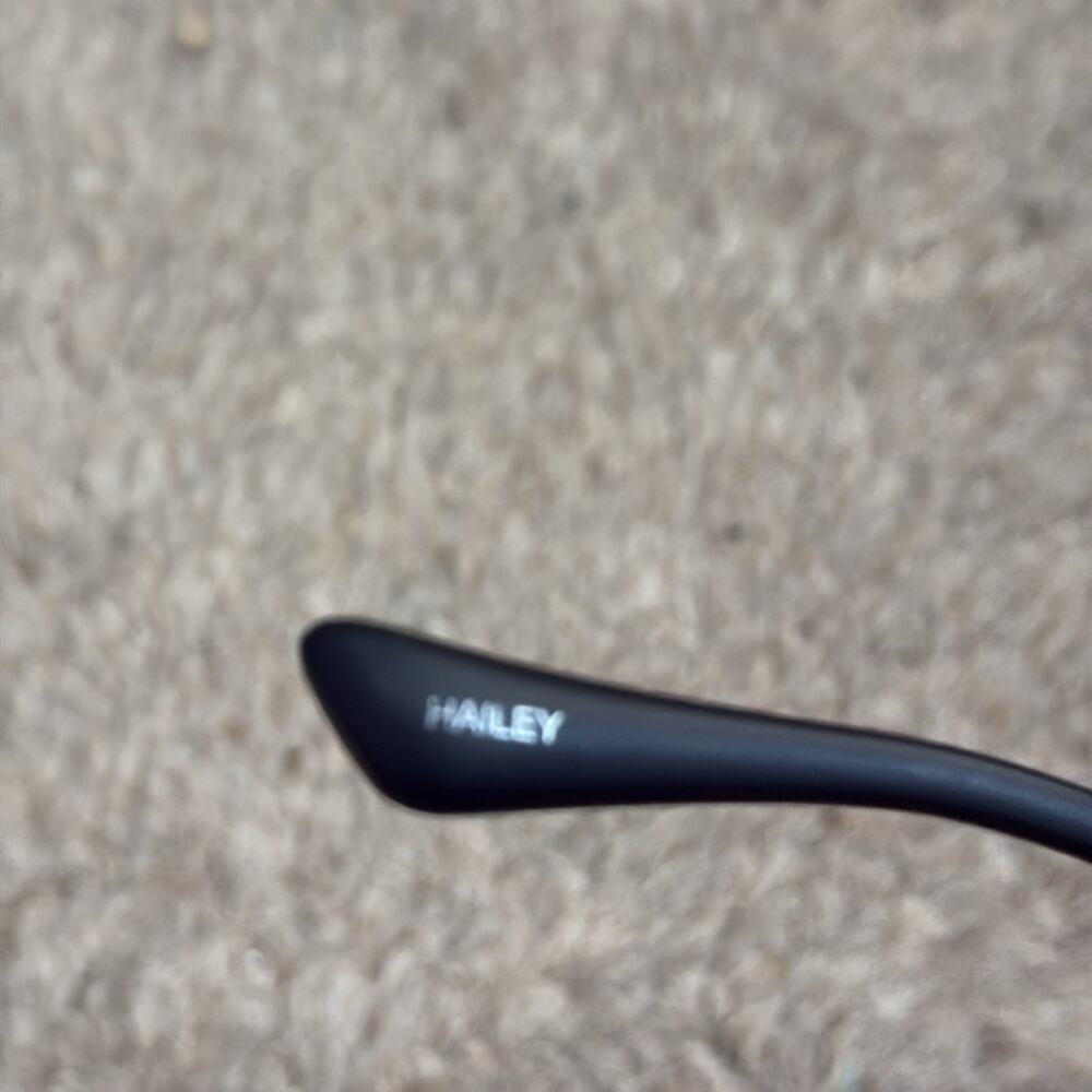 Diff Hailey Square Sunglasses Matte Black Peach M… - image 6